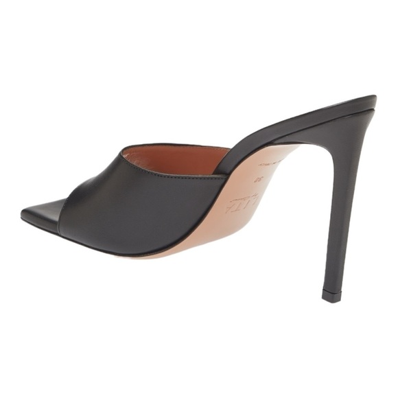 LITA by Ciara Solid Square Toe Slide Sandal in Black NWT - Picture 5 of 8